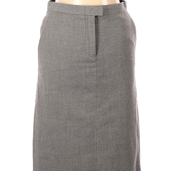 Costume National Designer Gray Wool Pencil Skirt - Picture 1 of 7